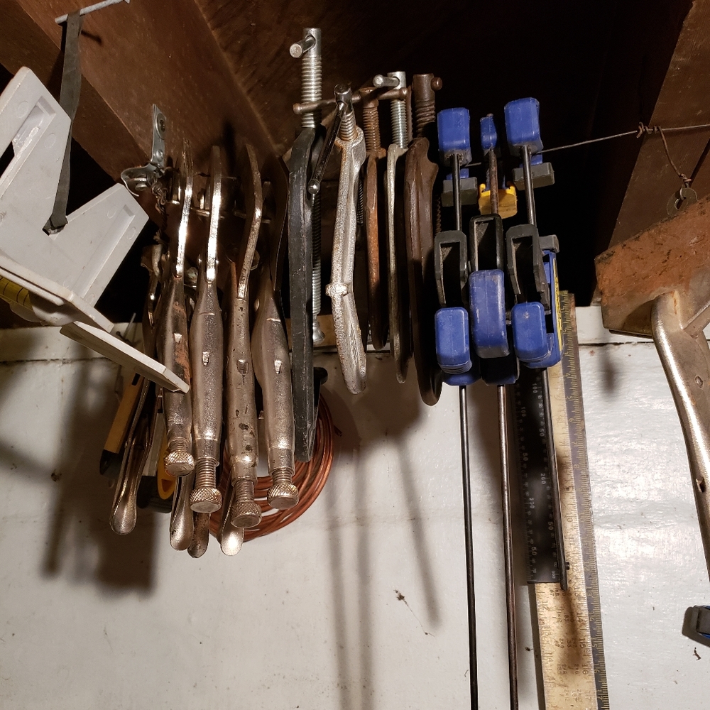 C clamps and regular clamps